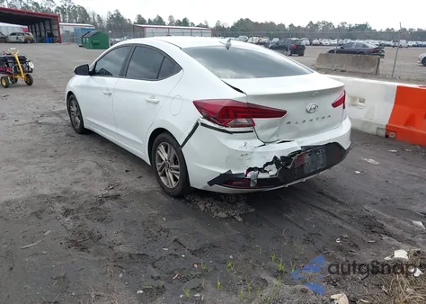 2019 Hyundai Elantra Sel z USA, uszkodzony, nr VIN 5NPD84LF8KH468355